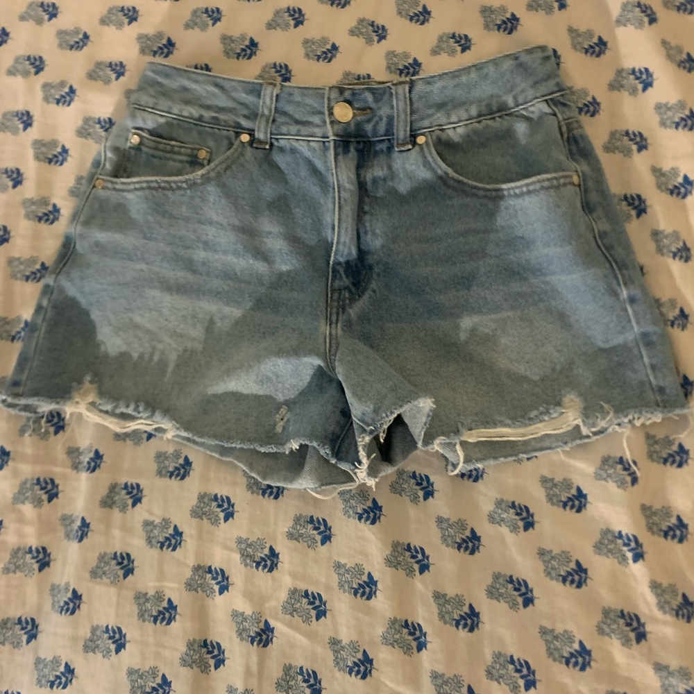 Forever 21 Light Blue Jean Shorts
